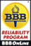 Better Business Bureau Reliability logo