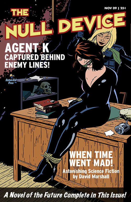 sci-fi bondage comic book cover