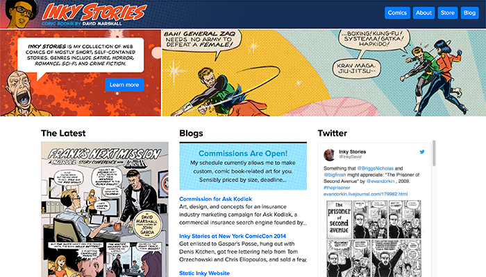 Inky Stories website