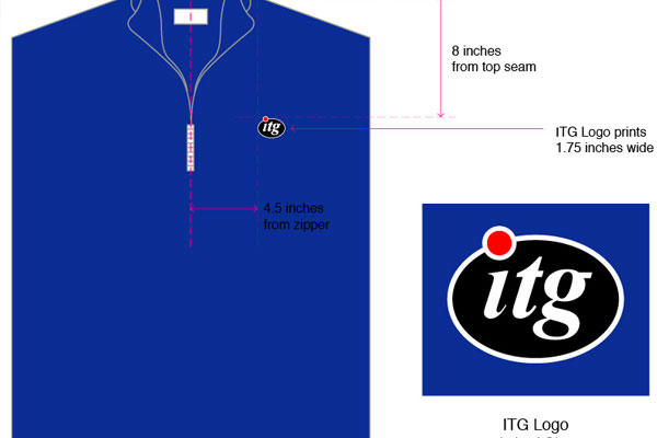 instructional art for fleece design