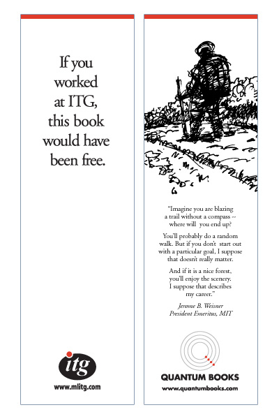 art for the ITG/Quantum Books co-branded bookmark